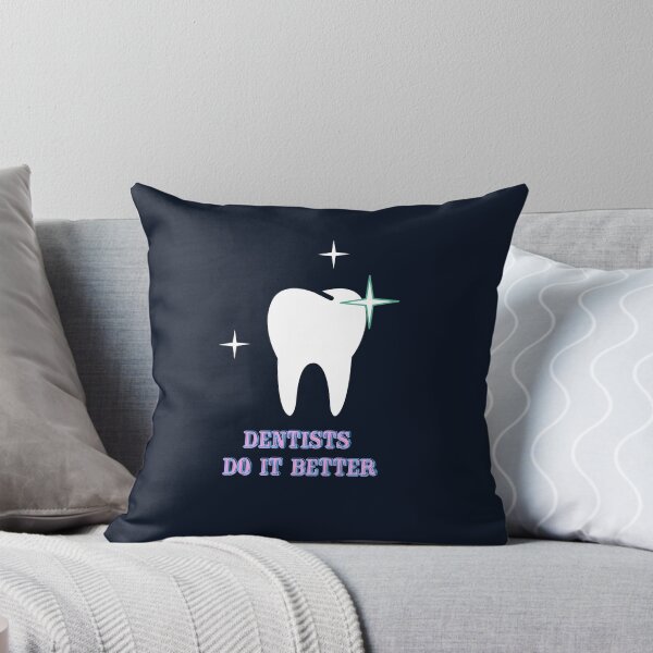 Item preview, Dentists Do It Better – Funny Dentist Quote with Sparkling Tooth designed and sold by DesignsVault.
