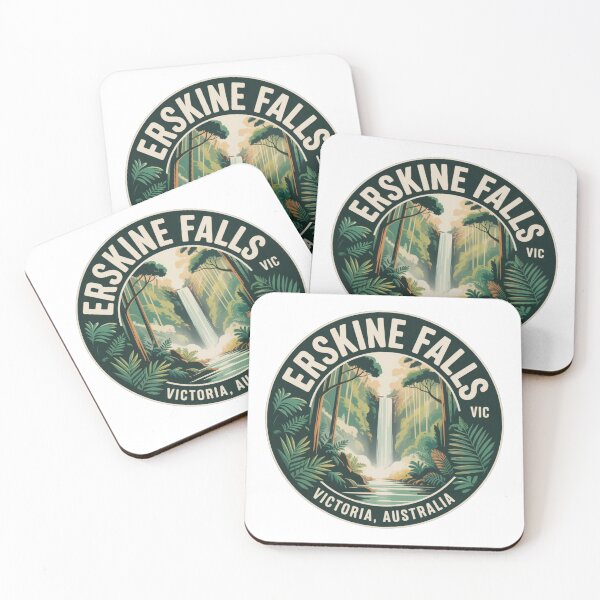 Item preview, Erskine Falls, VIC – Vintage Australian Travel Badge Sticker designed and sold by Random Designs.