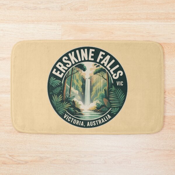 Item preview, Erskine Falls, VIC – Vintage Australian Travel Badge Sticker designed and sold by Random Designs.