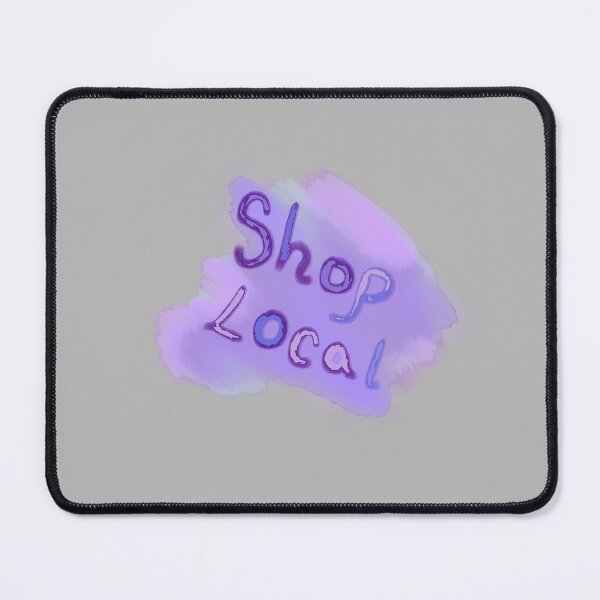 Item preview, Shop Local Purple Watercolor Illustration Stickers Prints Posters Wall Art Magnet Home Coffee Cup Decoration TShirt Stationary Notebook Magnet Hat Kitchen Work School Office Redbubble Shop designed and sold by Saritas Boutique Shop.