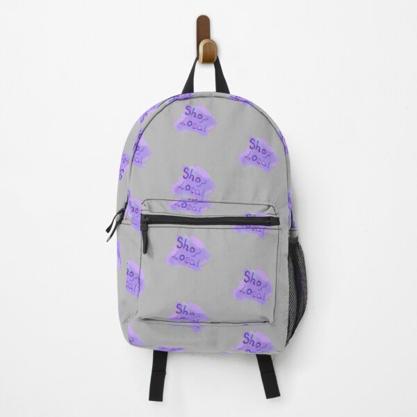 Item preview, Shop Local Purple Watercolor Illustration Stickers Prints Posters Wall Art Magnet Home Coffee Cup Decoration TShirt Stationary Notebook Magnet Hat Kitchen Work School Office Redbubble Shop designed and sold by Saritas Boutique Shop.