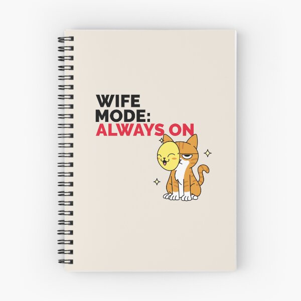 Item preview, Wife Mode Always On Funny Cat Shirt designed and sold by The SD Ink.