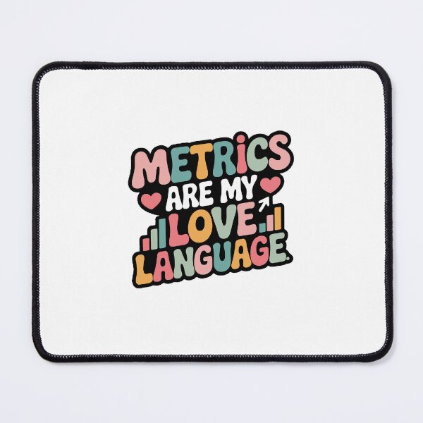 Item preview, Metrics Are My Love Language – Product Manager Humor Sticker designed and sold by ti-dri.