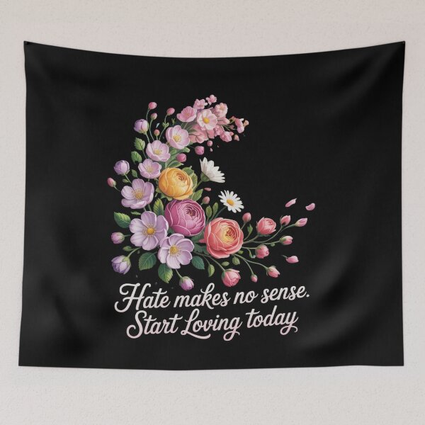 Item preview, Hate Makes No Sense – Start Loving Today T-Shirt Diverse Cartoon People Graphic Tee designed and sold by Martysstore.