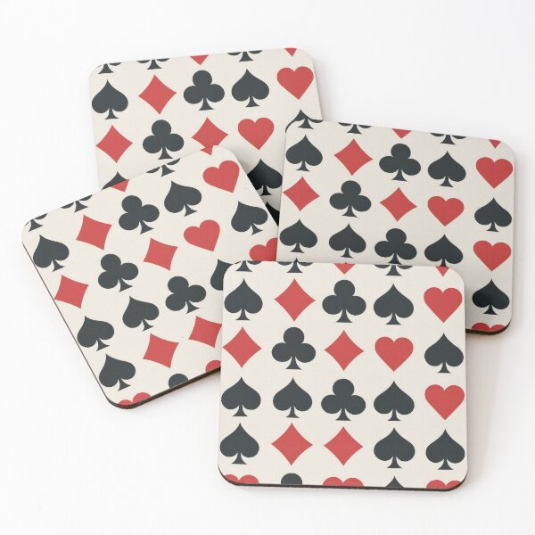 Item preview, Minimal Card Suit Grid Pattern designed and sold by Auravera Designs.