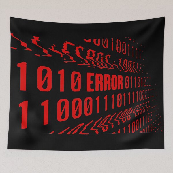 Item preview, System Failure: Binary Error Glitch designed and sold by Getrealdesigns.