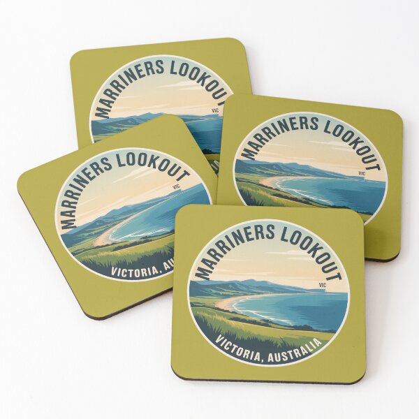 Item preview, Marriners Lookout, VIC – Vintage Australian Travel Badge Sticker designed and sold by Random Designs.