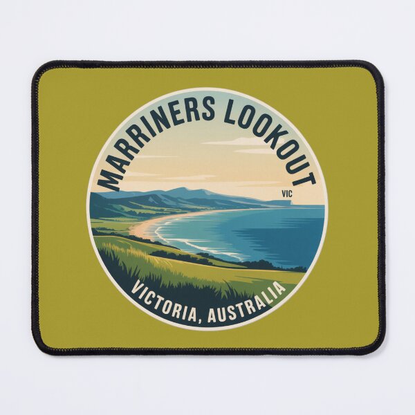 Item preview, Marriners Lookout, VIC – Vintage Australian Travel Badge Sticker designed and sold by Random Designs.