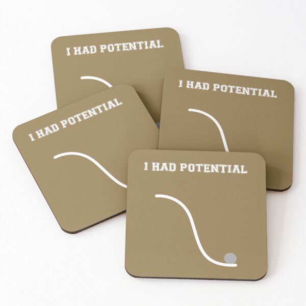 Item preview, I Had Potential, Retro Physics Joke designed and sold by artprintschabab.