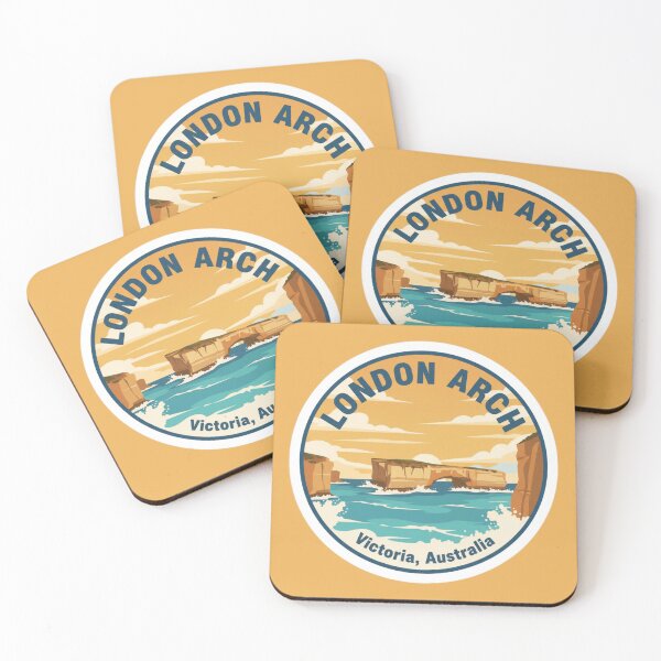 Item preview, London Arch, VIC – Vintage Australian Travel Badge Sticker designed and sold by Random Designs.
