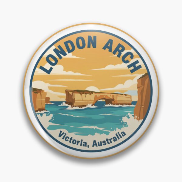 Item preview, London Arch, VIC – Vintage Australian Travel Badge Sticker designed and sold by Random Designs.