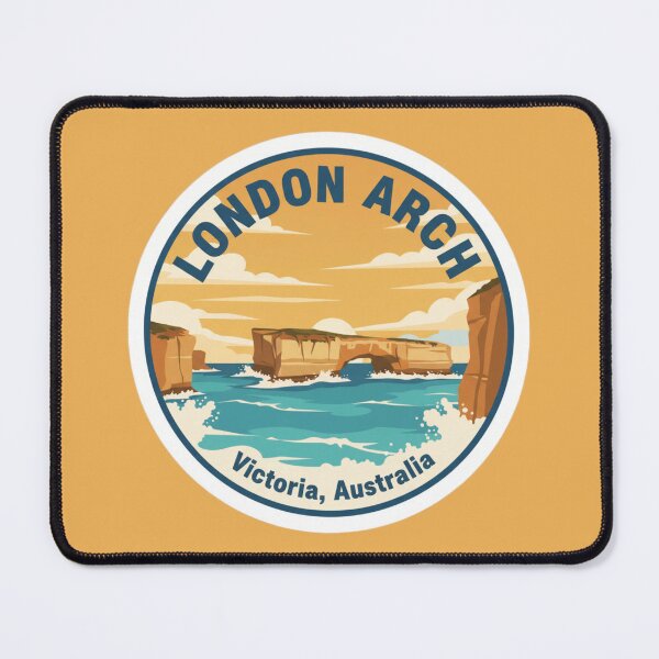 Item preview, London Arch, VIC – Vintage Australian Travel Badge Sticker designed and sold by Random Designs.