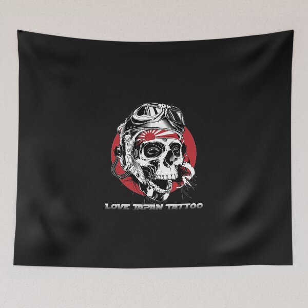 Item preview, Love Skull Japan Tattoo Style  designed and sold by T- STUDIO.
