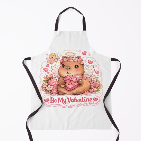 Item preview, Capybara Cupid with Chocolates and Love designed and sold by Inkoro.