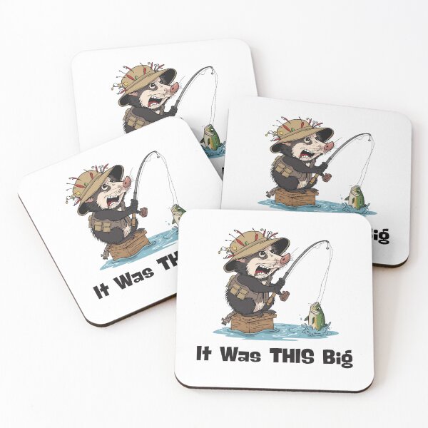 Item preview, It Was This Big - Funny Fishing Possum Fisherman designed and sold by TobiasLogic.