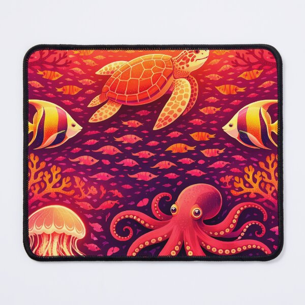 Item preview, Tropical Sunset Reef Shirt Design designed and sold by PrettyRottenCo.