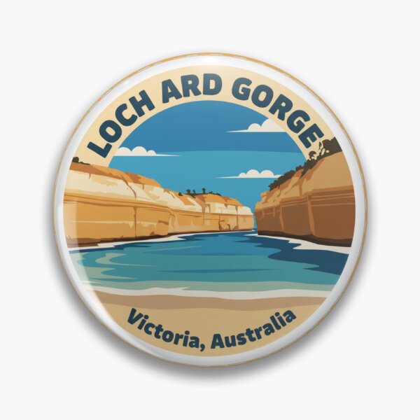 Item preview, Loch Ard Gorge, VIC – Vintage Australian Travel Badge Sticker designed and sold by Random Designs.