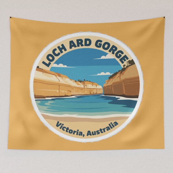 Item preview, Loch Ard Gorge, VIC – Vintage Australian Travel Badge Sticker designed and sold by Random Designs.