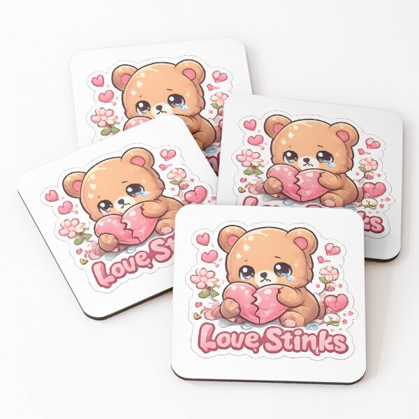 Item preview, Love Stinks Cute Sad Teddy Bear designed and sold by Inkoro.