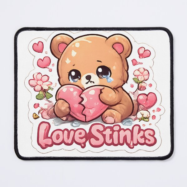 Item preview, Love Stinks Cute Sad Teddy Bear designed and sold by Inkoro.
