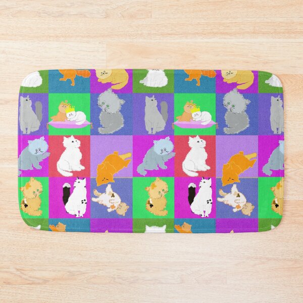 Item preview, Boxes of Cats – Colorful Whimsical Cat Illustration Grid designed and sold by MidModMagic.