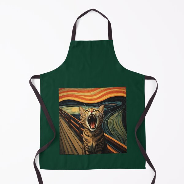 Item preview, Un chat inspiré par le tableau de Munch « Le Cri ». designed and sold by Natalia-Vlad.