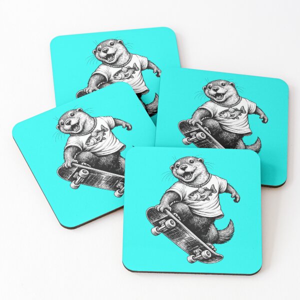 Item preview, Otter skateboarder designed and sold by DGS Creative Designs.