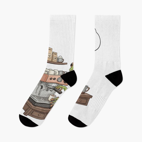 Item preview, Whimsical Frog Barista Espresso Yourself Coffee Collection designed and sold by Silent Watch Threads..