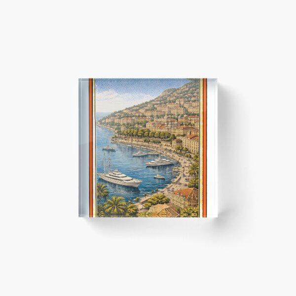 Item preview, Vintage Monte Carlo Monaco Travel Poster designed and sold by CLOUTKULT.