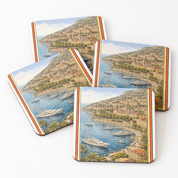 Item preview, Vintage Monte Carlo Monaco Travel Poster designed and sold by CLOUTKULT.