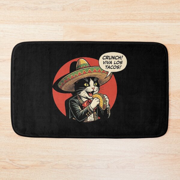 Item preview, Tuxedo Cat Loves Tacos - Cinco De Mayo designed and sold by Luan Huynh.