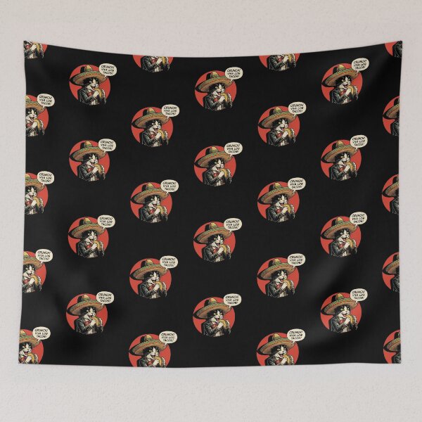 Item preview, Tuxedo Cat Loves Tacos - Cinco De Mayo designed and sold by Luan Huynh.