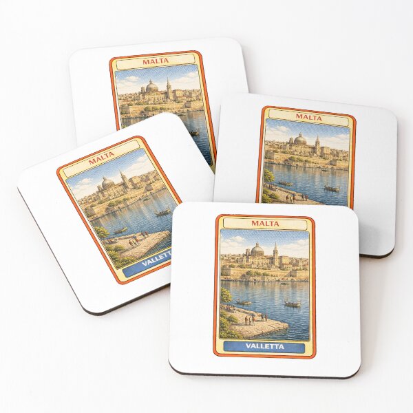 Item preview, Vintage Valletta Malta Harbor Travel Poster designed and sold by CLOUTKULT.