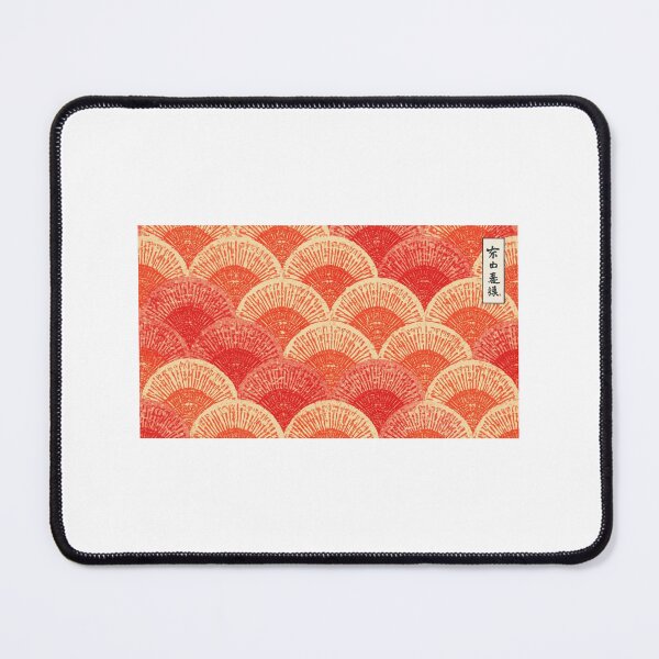 Item preview, Crimson Waves: Traditional Japanese Fan Pattern designed and sold by solalink.