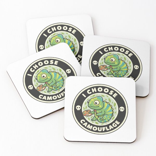 Item preview, I choose camouflage – Funny cute chameleon design designed and sold by GreenArtMA.