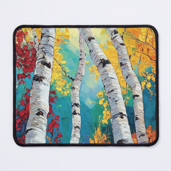 Item preview, Aspen Reflections  Textured Forest Abstract Landscape designed and sold by Rocky Mountain Artistry.