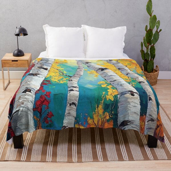 Item preview, Aspen Reflections Textured Forest Abstract Landscape designed and sold by Rocky Mountain Artistry.