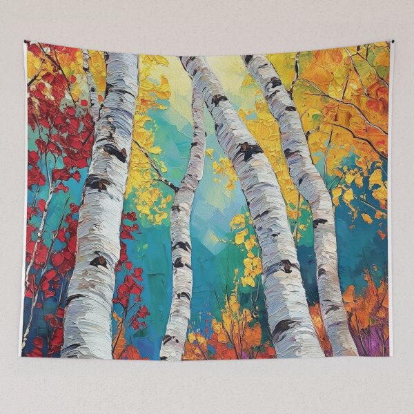 Item preview, Aspen Reflections  Textured Forest Abstract Landscape designed and sold by Rocky Mountain Artistry.