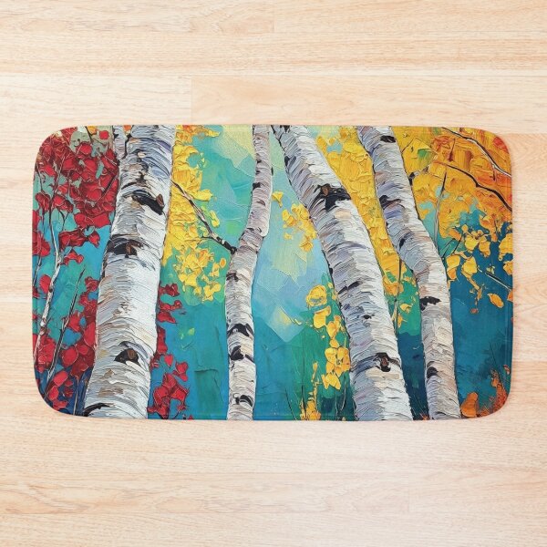 Item preview, Aspen Reflections  Textured Forest Abstract Landscape designed and sold by Rocky Mountain Artistry.