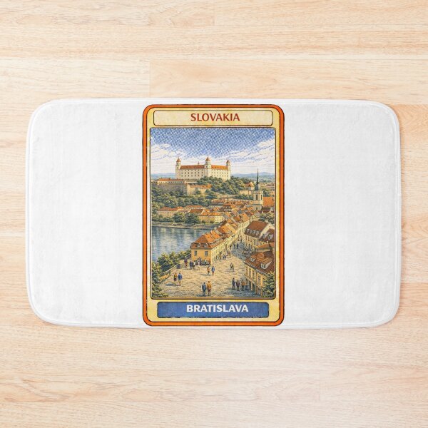 Item preview, Vintage Bratislava Poster – Retro Slovakia Travel designed and sold by CLOUTKULT.