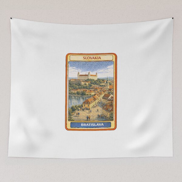Item preview, Vintage Bratislava Poster – Retro Slovakia Travel designed and sold by CLOUTKULT.
