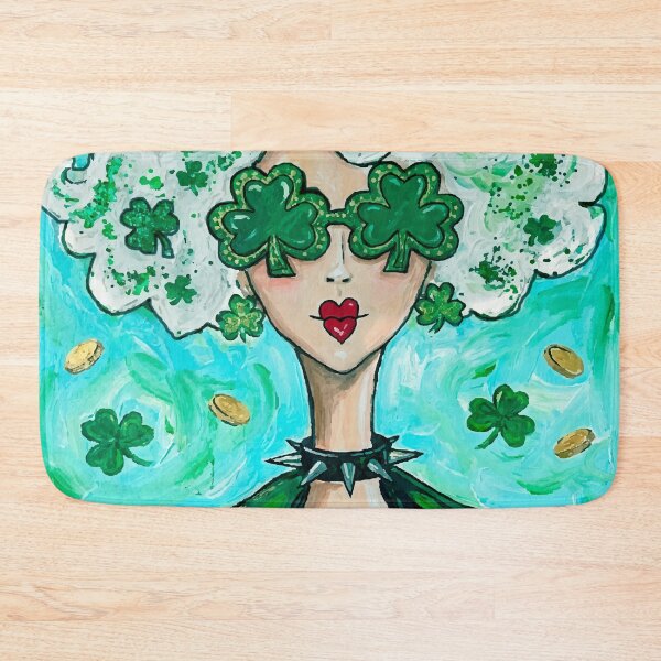 Item preview, Punk Leprechaun St Patty's Day Sticker Shamrock Sunglasses Green designed and sold by  Ojo de Lilith.