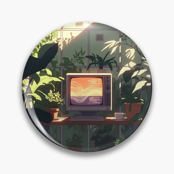 Item preview, Coding in the Canopy - Modern Greenhouse Office & Retro Tech Decor designed and sold by LuxeBuzz.