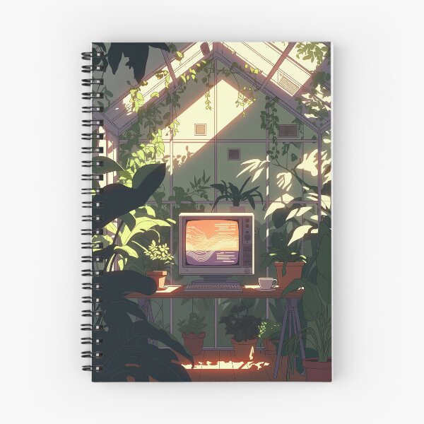 Item preview, Coding in the Canopy - Modern Greenhouse Office & Retro Tech Decor designed and sold by LuxeBuzz.