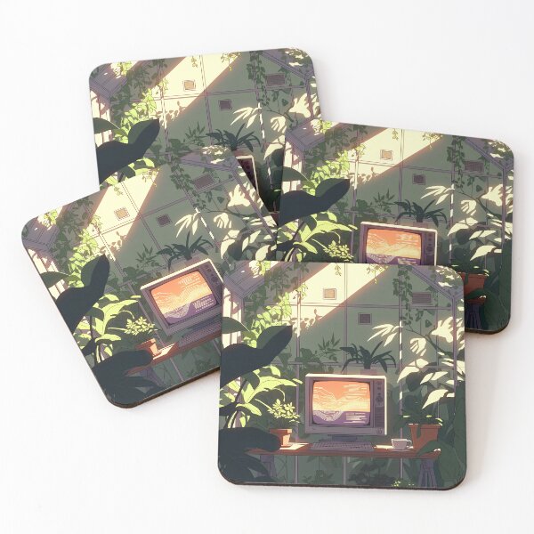 Item preview, Coding in the Canopy - Modern Greenhouse Office & Retro Tech Decor designed and sold by LuxeBuzz.