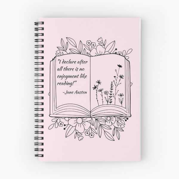 Item preview, "I declare after all there is no enjoyment like reading" Jane Austen designed and sold by Teacher-Toast.