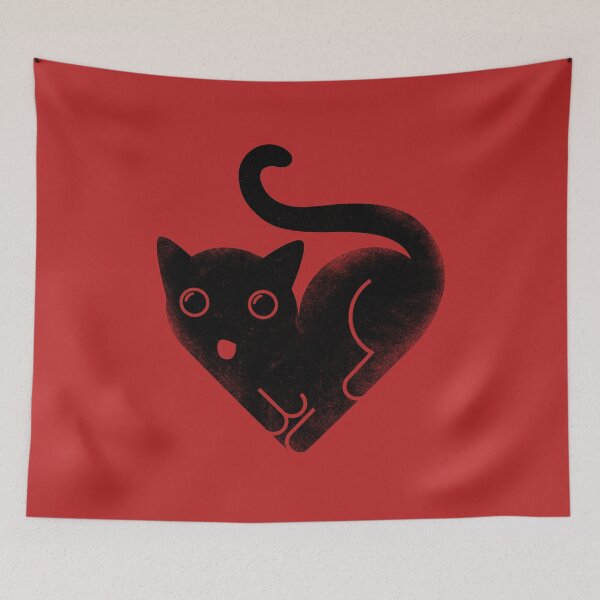 Item preview, Cat Love - Heart Shaped designed and sold by therocketman.