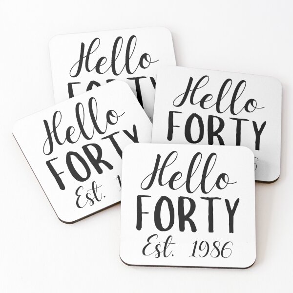 Item preview, Hello Forty 1986 | 40th Birthday designed and sold by highflycrafts.