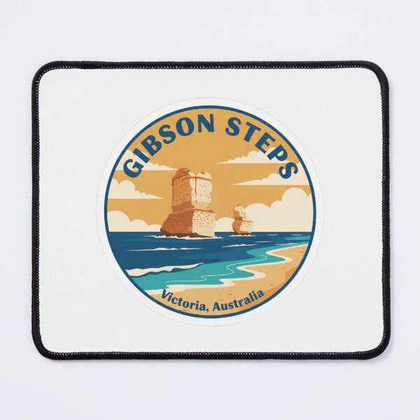 Item preview, Gibson Steps, VIC – Vintage Australian Travel Badge Sticker designed and sold by Random Designs.