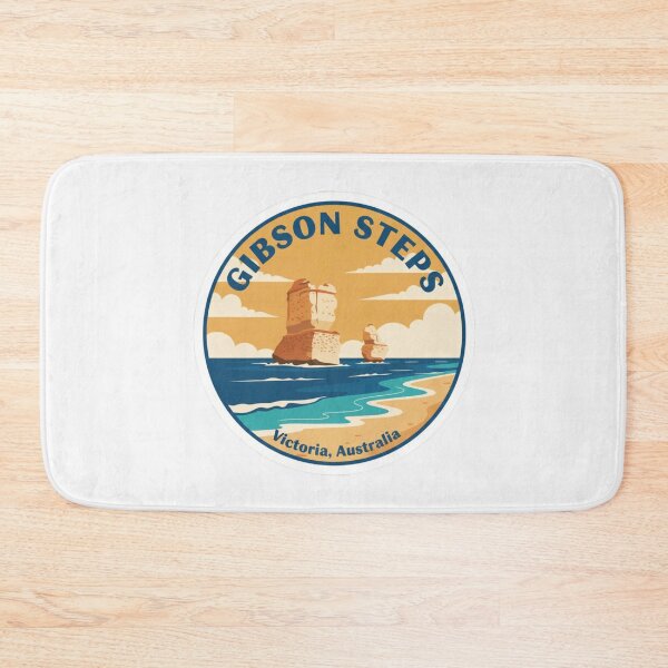 Item preview, Gibson Steps, VIC – Vintage Australian Travel Badge Sticker designed and sold by Random Designs.